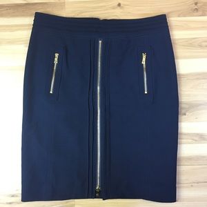Tory Burch Wool blend zipper skirt w/ liner